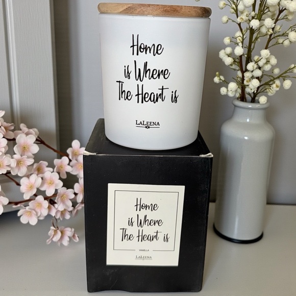 LaLeena Other - Large Vanilla White Scented Long Lasting Candle - Home Accents